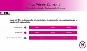 INE pone a disposición del público el SICEEN