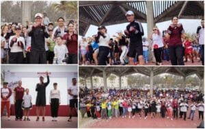 Dunia y Erasmo en clase Boxeando por l